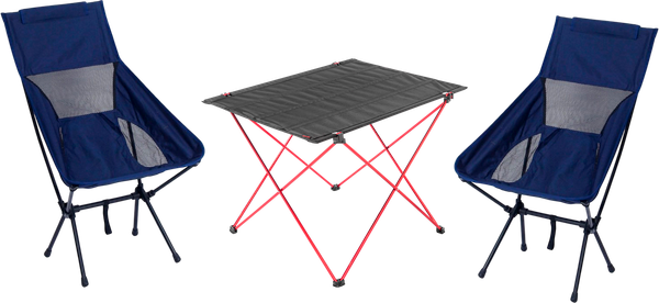 Изображение товара Комплект складной мебели Sundays ZC-CT005 / OG2967NV (черный/темно-синий)