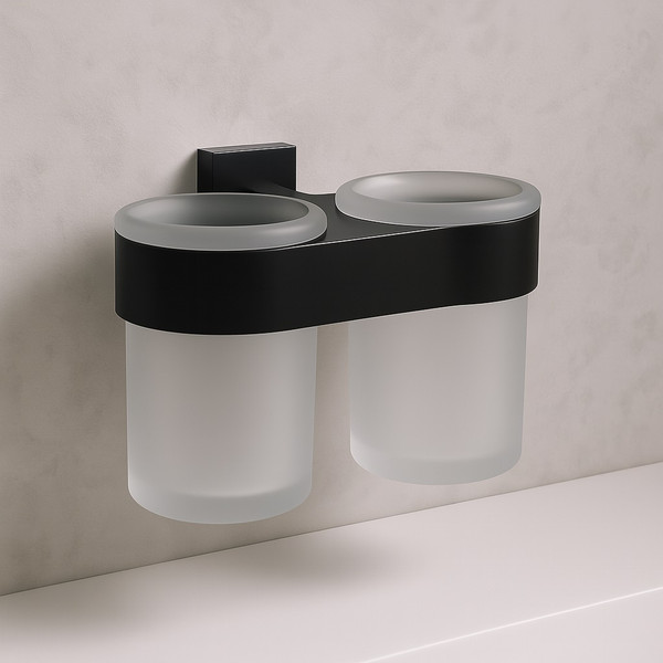 Изображение товара Набор аксессуаров для ванной Lauter 21TS3017 + 21TS3021 + 21TS3011 + 21TS3006 (Matt Black, 4 предмета)