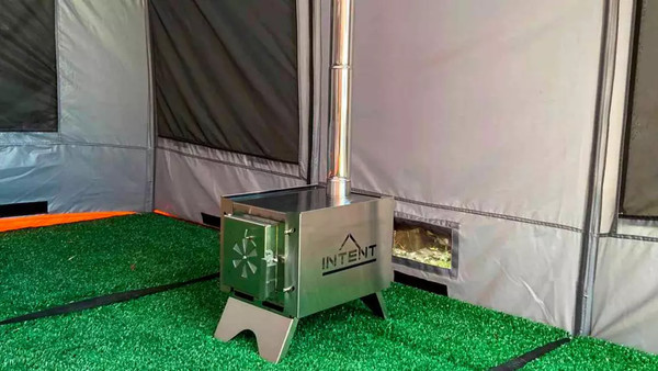 Изображение товара Печь походная Intent Fisher с баком для нагрева воды Квадрат 65мм (4л)