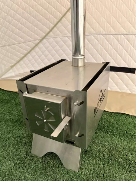 Изображение товара Печь походная Intent Fisher с баком для нагрева воды Квадрат 65мм (4л)