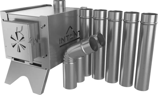 Изображение товара Печь походная Intent Fisher с баком для нагрева воды Квадрат 65мм (4л)