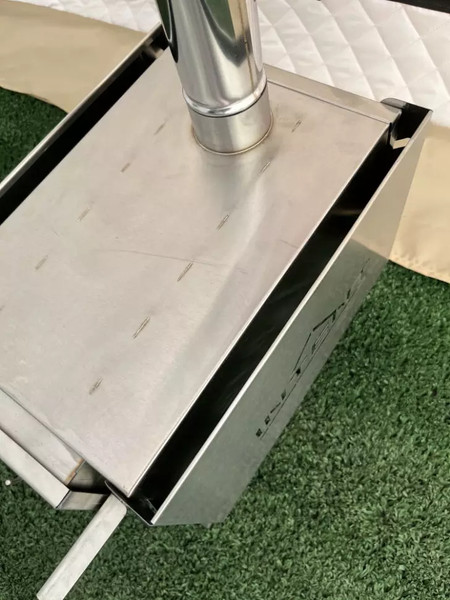 Изображение товара Печь походная Intent Fisher с баком для нагрева воды Квадрат 65мм (4л)