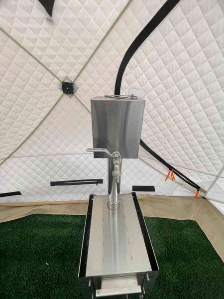 Изображение товара Печь походная Intent Fisher с баком для нагрева воды Квадрат 65мм (4л)