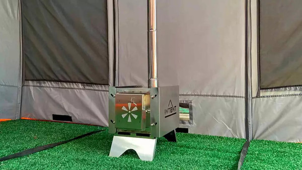 Изображение товара Печь походная Intent Fisher с баком для нагрева воды Квадрат 65мм (4л)