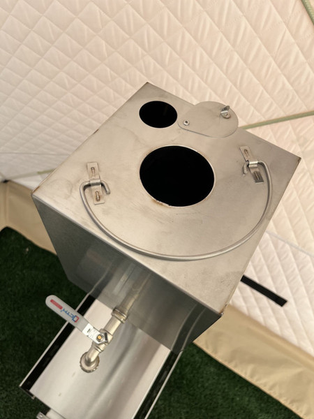 Изображение товара Печь походная Intent Fisher XL с баком для нагрева воды Квадрат 80мм (10л)