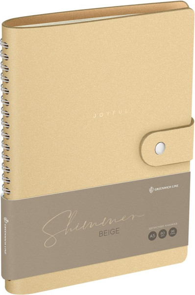 Изображение товара Записная книжка Greenwich Line Shimmer. Beige А5 / NA5_51424 (96л)