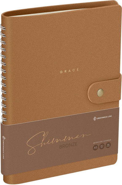 Изображение товара Записная книжка Greenwich Line Shimmer. Bronze А5 / NA5_51420  (96л)