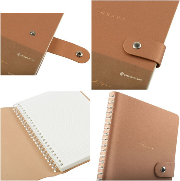 Изображение товара Записная книжка Greenwich Line Shimmer. Bronze А5 / NA5_51420  (96л)
