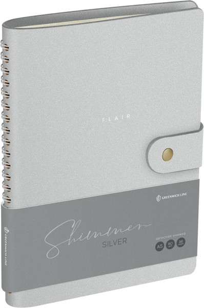 Изображение товара Записная книжка Greenwich Line Shimmer. Silver А5 / NA5_51422 (96л)