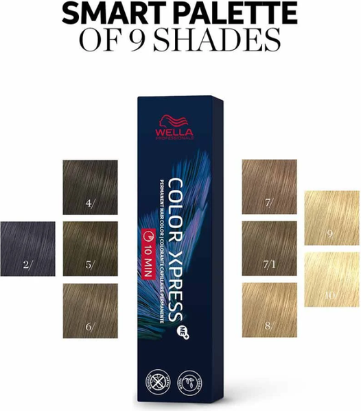 Изображение товара Крем-краска для волос Wella Professionals Color Xpress 10 min тон 8 (60мл)