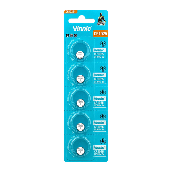Изображение товара Комплект батареек Vinnic CR1025-C5 Lithium 3V (5шт)