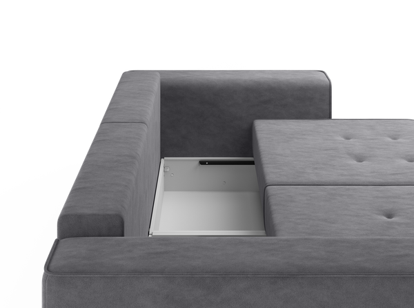 Изображение товара Диван угловой Mio Tesoro 035 УДД (Germes Grafit)