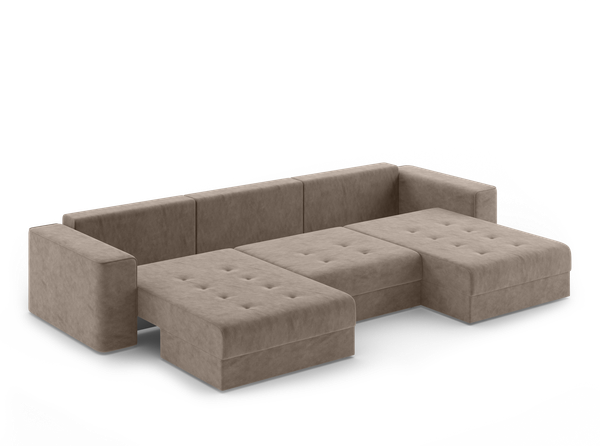 Изображение товара Диван П-образный Mio Tesoro Конте 036 ПТД (Germes Beige)