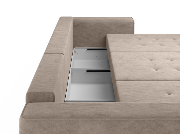 Изображение товара Диван П-образный Mio Tesoro Конте 036 ПТД (Germes Beige)