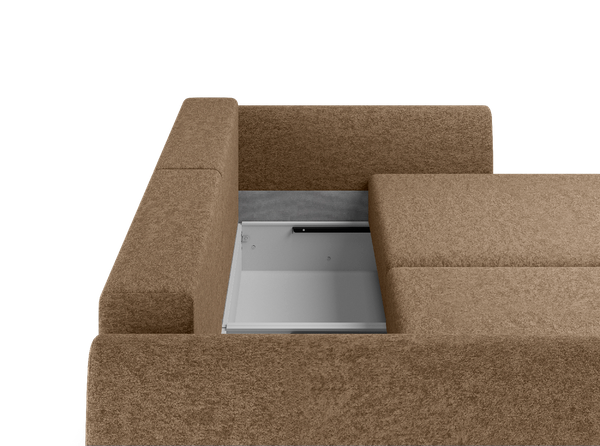 Изображение товара Диван угловой Mio Tesoro 143 УДД (коричневый Fjord 290)