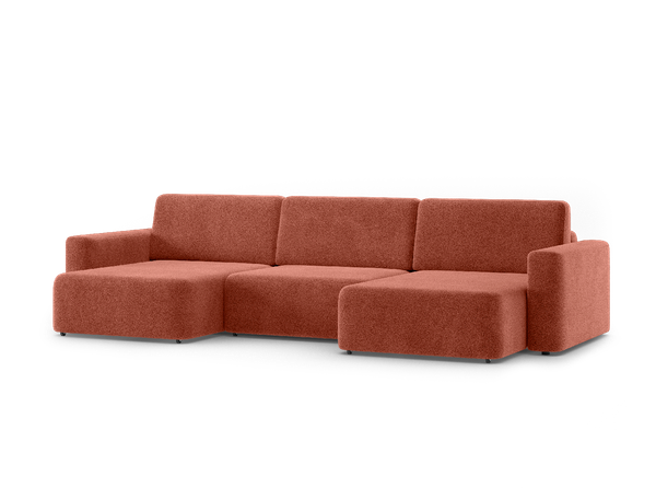 Изображение товара Диван П-образный Mio Tesoro 144 ПТД (бордо Lana 63)