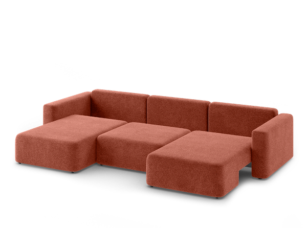 Изображение товара Диван П-образный Mio Tesoro 144 ПТД (бордо Lana 63)