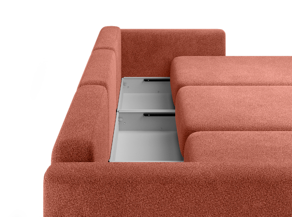 Изображение товара Диван П-образный Mio Tesoro 144 ПТД (бордо Lana 63)