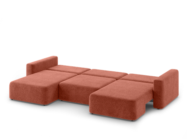 Изображение товара Диван П-образный Mio Tesoro 144 ПТД (бордо Lana 63)