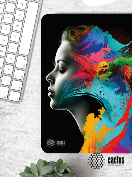 Изображение товара Коврик для мыши Cactus Color Paint (CS-MPC-D08M)