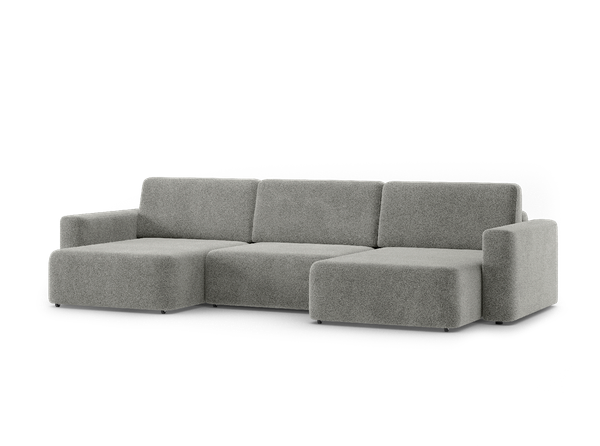 Изображение товара Диван П-образный Mio Tesoro 144 ПТД (серый Lana 13)