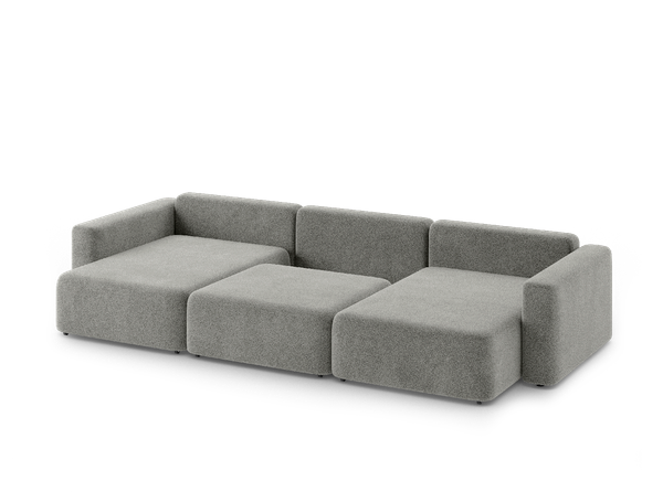Изображение товара Диван П-образный Mio Tesoro 144 ПТД (серый Lana 13)