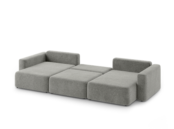 Изображение товара Диван П-образный Mio Tesoro 144 ПТД (серый Lana 13)