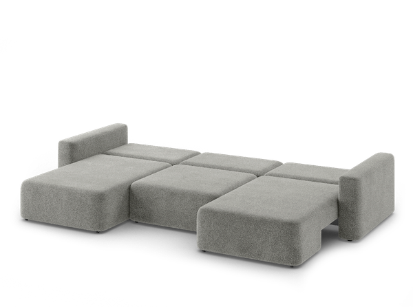 Изображение товара Диван П-образный Mio Tesoro 144 ПТД (серый Lana 13)