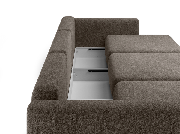 Изображение товара Диван Mio Tesoro 144 ТД (шоколадный Lana 35)