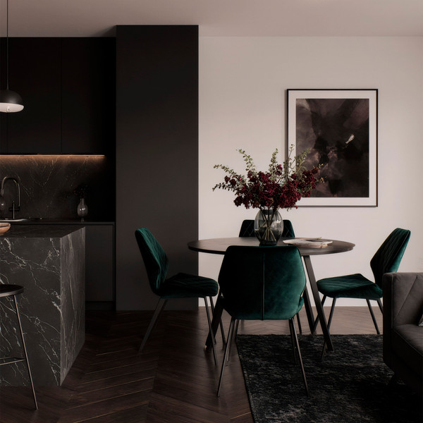 Изображение товара Стул Мамадома Rafael M-R 360 (d13 Dark Green Lux\черный)