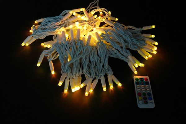 Изображение товара Светодиодная гирлянда ULED Стринг-лайт ULED-SL-100-24V-(W-ESR-RGB)