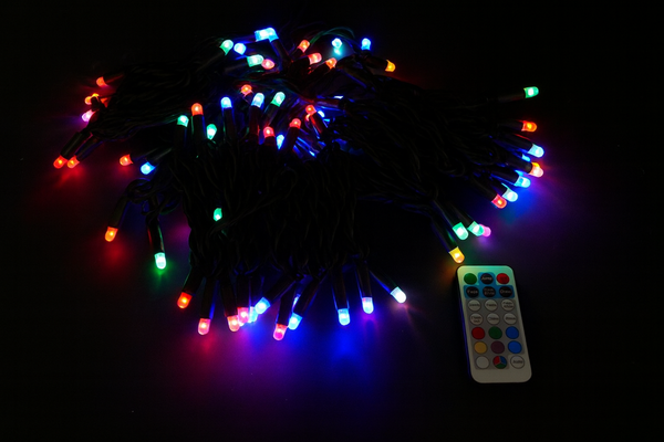 Изображение товара Светодиодная гирлянда ULED Стринг-лайт ULED-SL-100-24V-(B-ESR-RGB)