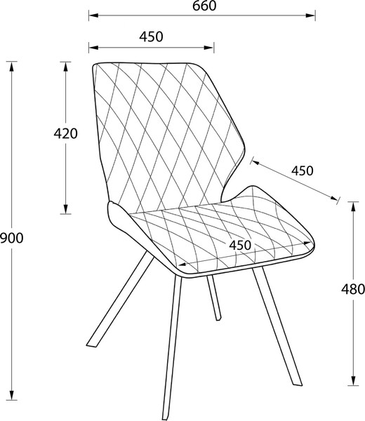 Изображение товара Стул Мамадома Rafael M (b22 Grey Lux\черный)