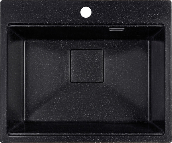 Изображение товара Мойка кухонная Marblan Comfort 60 (черный, с сифоном)