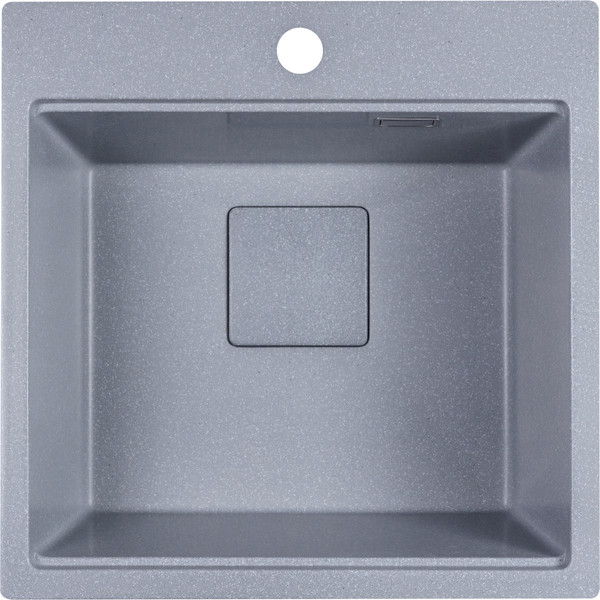 Изображение товара Мойка кухонная Marblan Comfort 50 (серебристый, с сифоном и колландером)