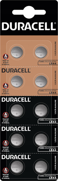 Изображение товара Комплект батареек Duracell A76/LR44 Alkaline 1.5V (10шт)