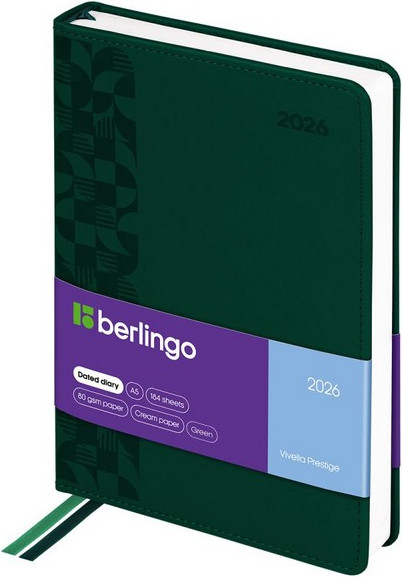 Изображение товара Ежедневник Berlingo Vivella Prestige 2026г А5 / DD6_80505 (184л)
