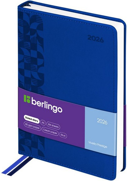 Изображение товара Ежедневник Berlingo Vivella Prestige 2026г А5 / DD6_80501 (184л)