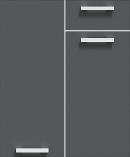 Изображение товара Кухонный гарнитур Интерлиния Мила Лайт 3.3-ПМ2 (белый платинум/бетон портленд/белый гранит)