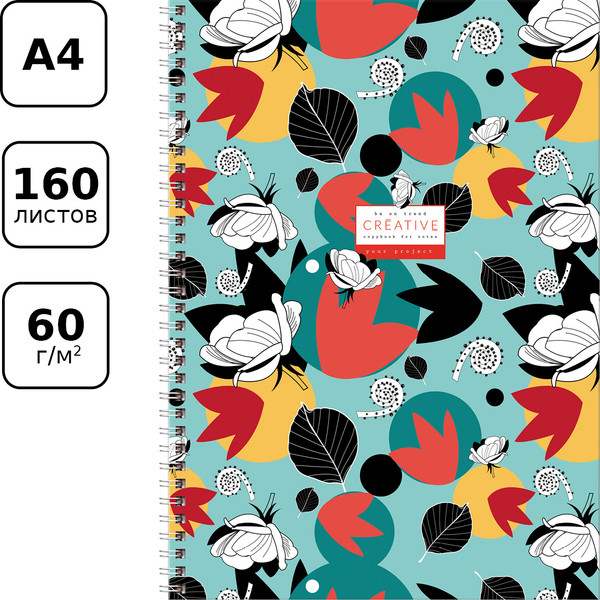 Изображение товара Тетрадь BG Яркий орнамент / ТТ4гр160_лг 11224 (160л)
