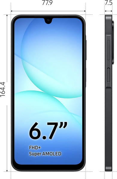 Изображение товара Смартфон Samsung Galaxy A17 4GB/128GB (черный)