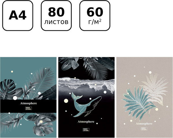 Изображение товара Тетрадь BG  Wonder / Т4ск80_тф 11202 (80л)