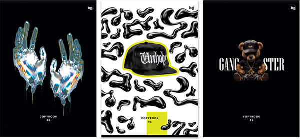 Изображение товара Тетрадь BG Black drip / Т4ск96_лм_вл 12050 (96л)