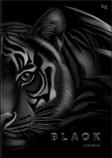 Изображение товара Тетрадь BG Just black / Т4ск96_лс_вл 08658 (96л)