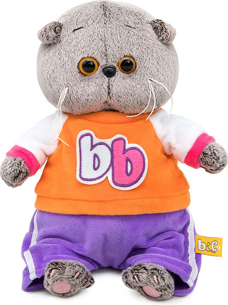 Изображение товара Мягкая игрушка Budi Basa Кот Басик Baby в костюмчике в стиле спорт-шик / 10880342