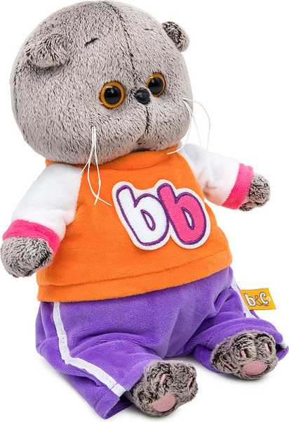 Изображение товара Мягкая игрушка Budi Basa Кот Басик Baby в костюмчике в стиле спорт-шик / 10880342