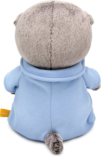 Изображение товара Мягкая игрушка Budi Basa Кот Басик Baby в голубом комбинезоне с сердечком / 10896435