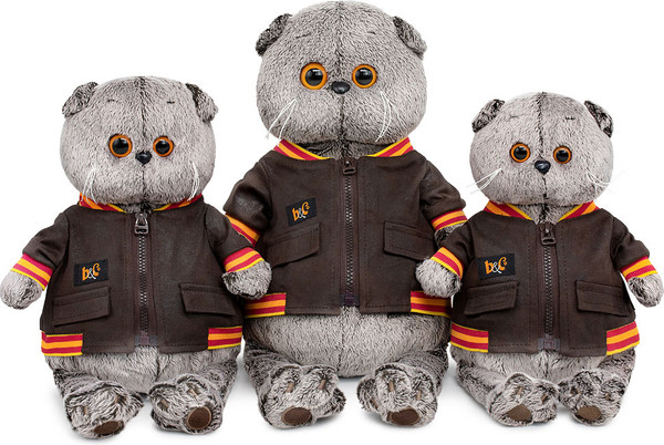 Изображение товара Мягкая игрушка Budi Basa Кот Басик в кожаной куртке / 10880341