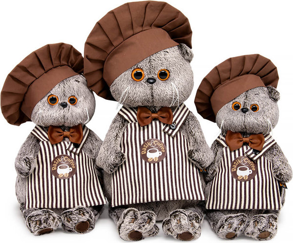 Изображение товара Мягкая игрушка Budi Basa Кот Басик-бариста / 2475915