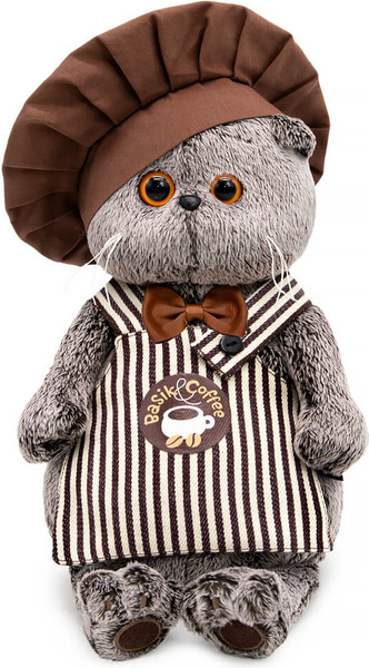 Изображение товара Мягкая игрушка Budi Basa Кот Басик-бариста / 2475915